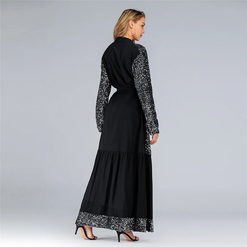 Abaya Robe Soiree Dubai Muslim Hijab Turkish Dress