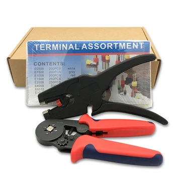 

Tubular Terminal Crimping Tool Mini Pliers 0.25-10mm2 23-7AWG 6-4A / 0.03-10mm2 High Precision Pliers Set