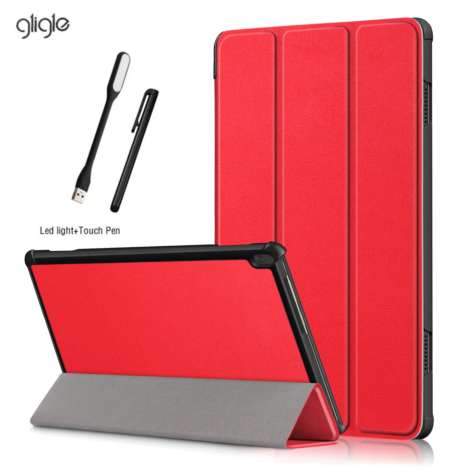Чехол GLIGLE для Lenovo Tab M10 сверхтонкий защитный чехол планшета со светодиодной