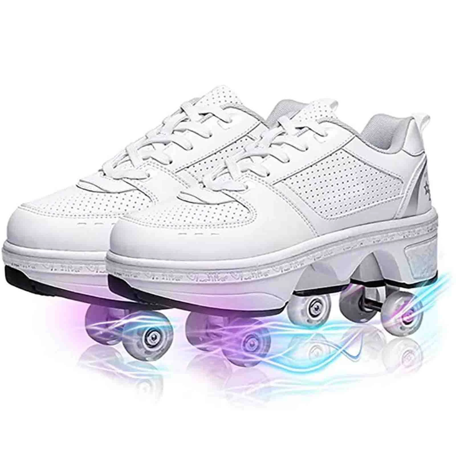 Zapatos de Parkour con ruedas para niños y niñas, zapatillas Patinaje con ruedas invisibles, para | - AliExpress