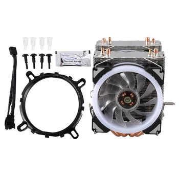 

XUEYUFENGSHEN CPU Cooler 4 Pure Copper Heat Pipe Two Cooling Towers Cooling System Two 9cmCPU Cooling Fan CPU Radiator ForAMD In
