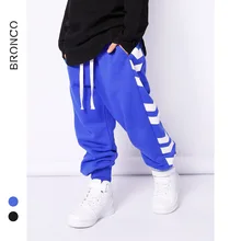 BC/детские брюки новые стильные спортивные брюки из чистого хлопка на осень и зиму универсальные брюки с принтом зебры для мальчиков и девочек