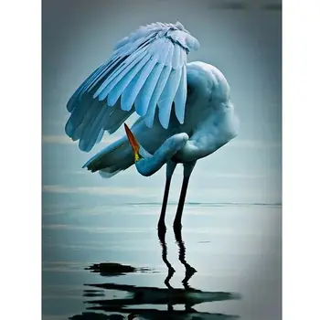 

5D DIY Diamond Painting Animal Crane Cross Stitch Full Drill Diamond Embroidery Mosaic Rhinestone Handwork Home decor Gifts