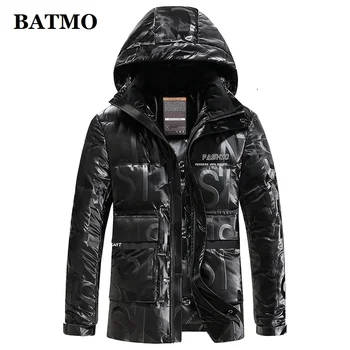 

BATMO 2020 new arrival winter 90% white duck down hooded jackets men,waterproof warm thicked parkas coat,8805