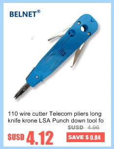 wire map tester 110 Wire Cutter Knife Telecom Cable Pliers Krone LSA Punch Down Tool For Rj45 Keystone Jack Telephone Module Network Patch Panel network wire tracer