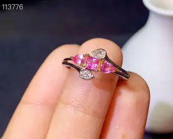 

Natural Sri Lanka Ceylon Pink Sapphire Ring Fine Jewelry 1pc