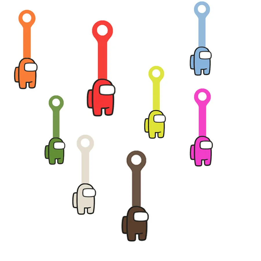 10 Uds. De raspadores amon us, juguetes magnéticos de acción, Colección completa, Cable para niños, Color aleatorio