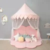 Nordic Kids Play Tent Pink Princess Castle Play House Tipi Enfant Indoor Baby Girls Crib Canopy Net Bed Tent Children Room Decor 1