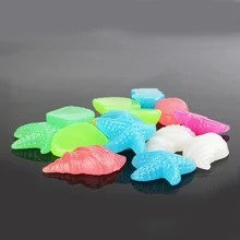 100 шт. садовая дорожка для Патио газон двор домашний аквариум аквариумный Декор искусственные растения камень светящиеся галечные камни для сада