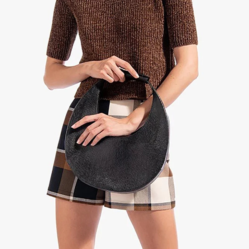 European and American Fashion Show Moon Bag Simple Circular Arc Handbag Designer Bags Famous Brand Women Bags