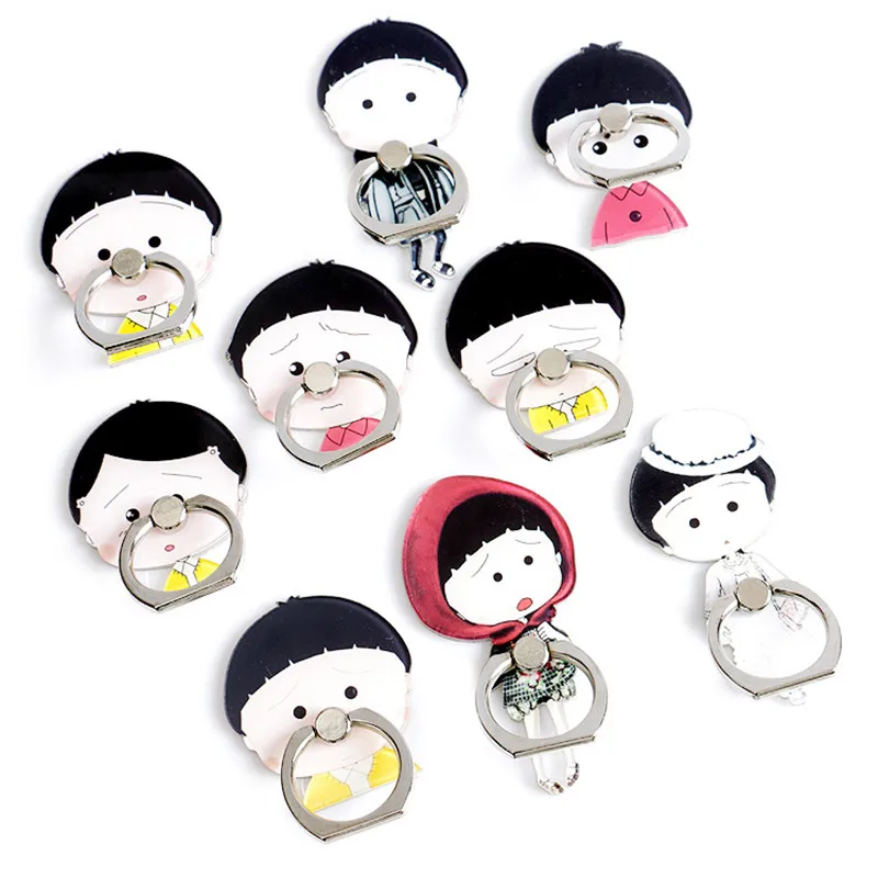 

Smart phone cute cartoon character bracket for lazy mobile phone bracket bracket finger ring for all phones of Xiaomi Huawei