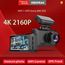 4K WI-FI Dash Cam со сверхвысоким разрешением Ultra HD, GPS трек Видеорегистраторы для автомобилей 3840*2160P жест фото супер Ночное видение Камера видео Регистраторы телефонной связи 4K WI-FI Dash Cam со сверхвысоким разрешением Ultra HD, GPS трек Видеорегистраторы для автомобилей 3840*2160P жест фото супер Ночное видение Камера видео Регистраторы телефонной связи