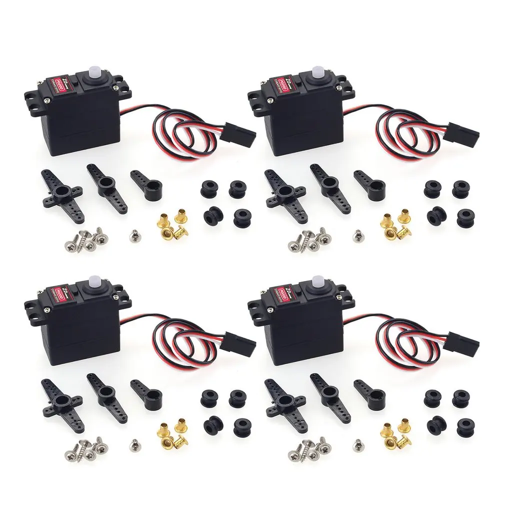 

4pcs ZD Racing P0200 20g Standard Steel Gear Full CNC Aluminium Shell Coreless Servo Waterproof Servo for Helicopter