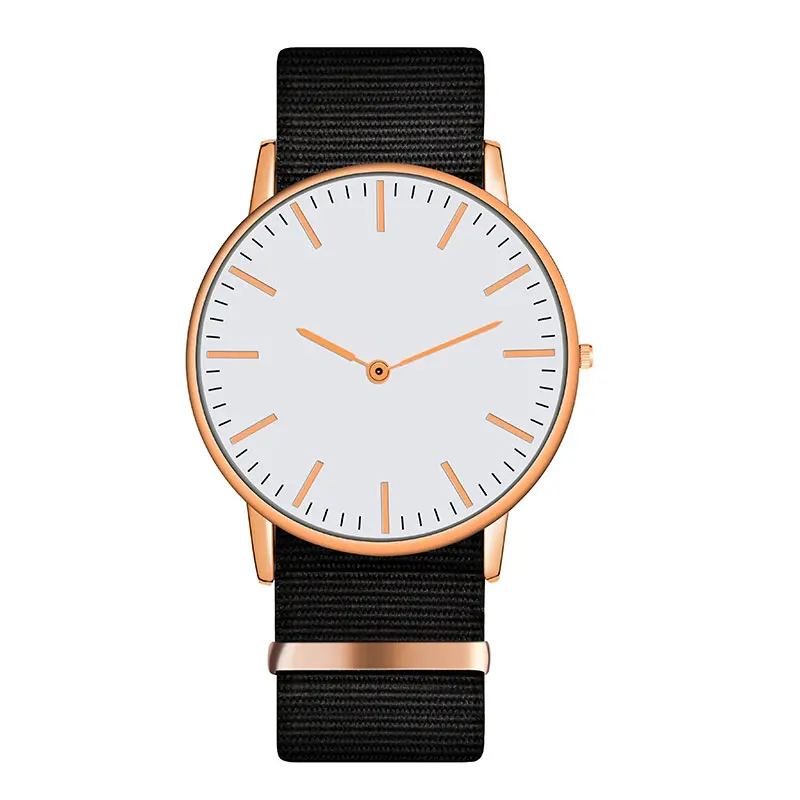 Роскошный большой бренд нейлоновый ремешок женские модные кварцевые часы холщовые без секунды часы женские часы