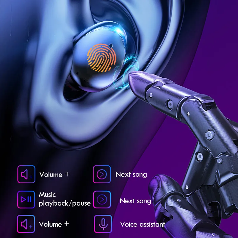 Bluetooth наушники IPX7 водонепроницаемые беспроводные Bluetooth V5.0 наушники 9D стерео наушники спортивные наушники гарнитура с микрофоном