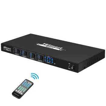 

TESmart Ultra HD 4K HDMI 4X4 Matrix Switcher 4 Ports Inputs and 4 Port Outputs with RS232 IR Remote Control Supports 4Kx2K@30HZ