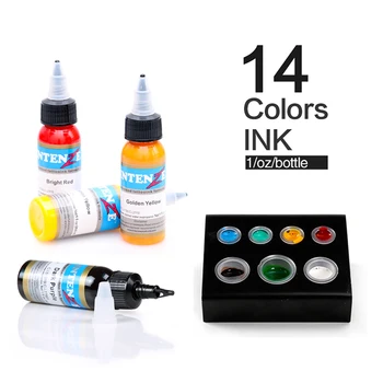 

7 Colors to Choose - High Quality Tattoo Ink Set and Body Art Permanent Makeup Ink for Tattoo Machine