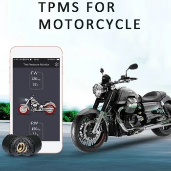 

Wireless Bluetooth 4.0 TPMS Motorcycle External Tire Pressure Monitoring Sensor Phone APP Display Moto Tyre Android IOS Works
