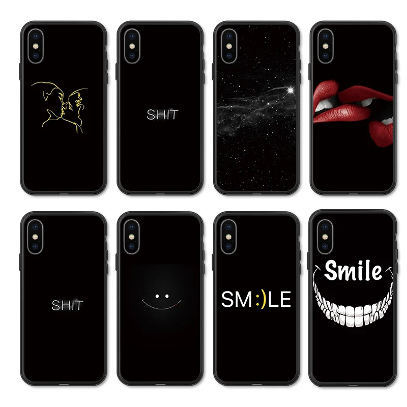 silicon case on for xiaomi mi 8SE 8 LITE coque xaomi 8lite Xiomi mi8 lite soft back cover fundas cases para smile lip | Мобильные