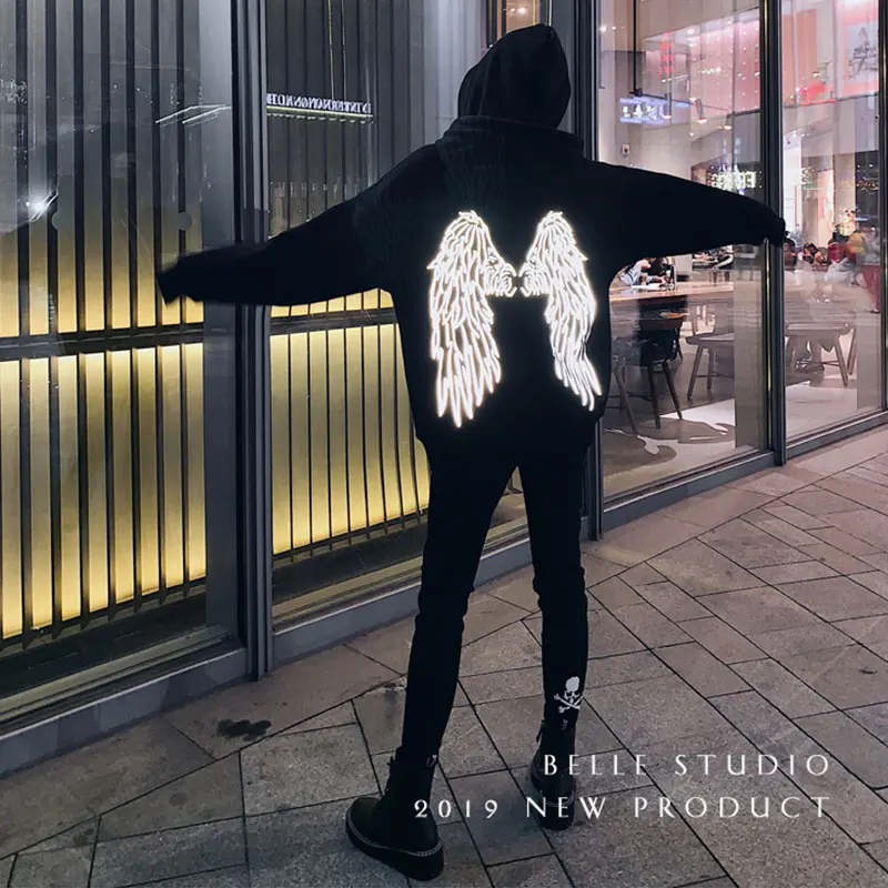 black angel wings hoodie
