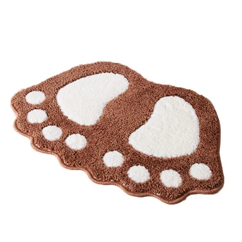 

Bathroom Rug Bath Pad Carpets Microfiber Mini Mats Foot Print Bath Mats Non-Slip Bathroom Carpet,Mat