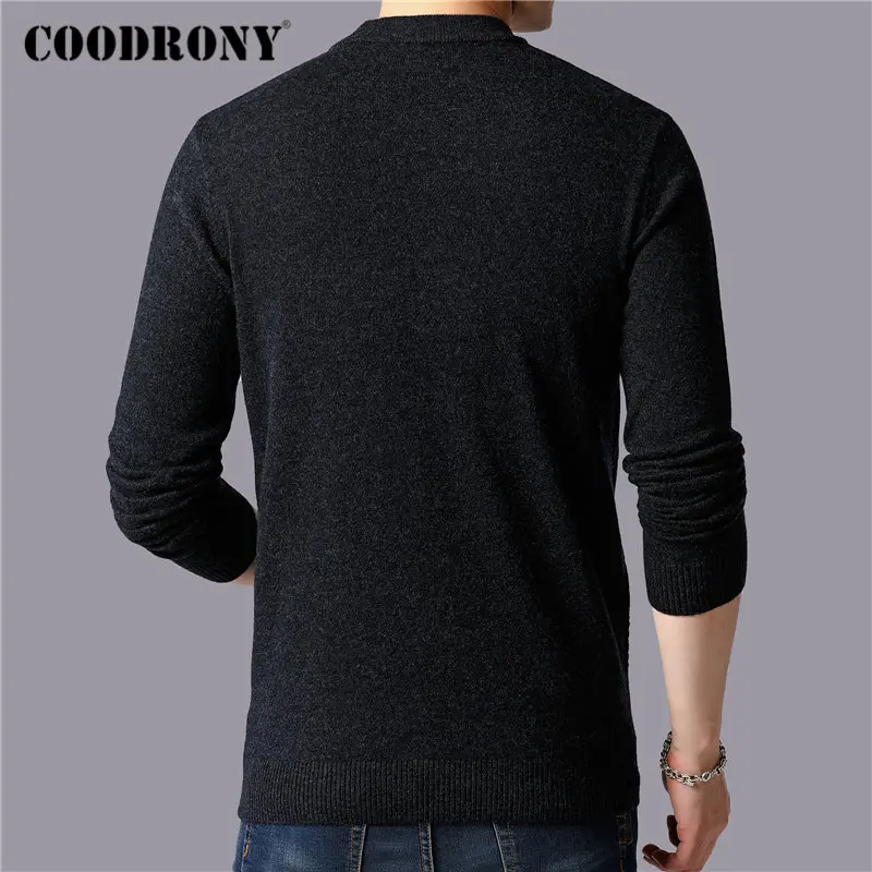 COODRONY Brand 100% Merino Wool Sweater Men Winter Thick Warm Sweaters Soft Cashmere Pullover Men Casual O-Neck Pull Homme 93044 COODRONY Brand 100% Merino Wool Sweater Men Winter Thick Warm Sweaters Soft Cashmere Pullover Men Casual O-Neck Pull Homme 93044