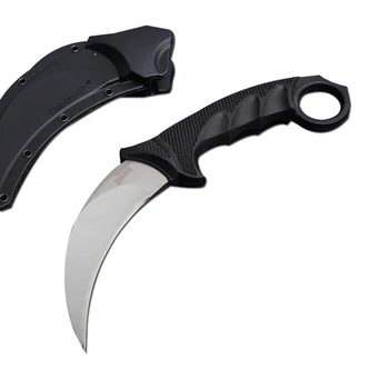 

Mengoing Cold 440 Steel Tiger Kraton&Grivory Handle Claw Knife Tactical Fighting Karambit Knife Tools Hot