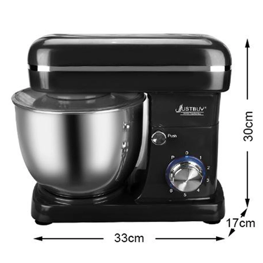5L 6 Speeds Kitchen Electric Stand Mixer Bread Dough Maker Machine Tilt-Head Red w/ Mixing BowL