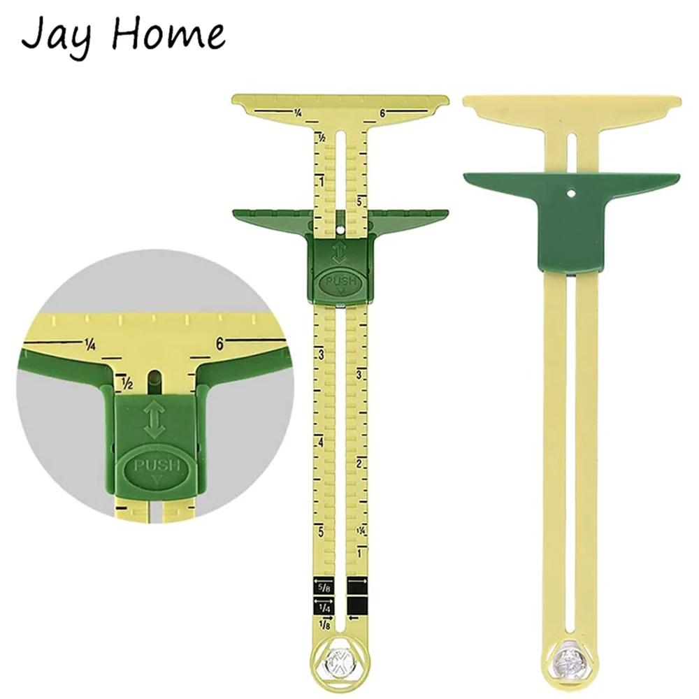 

5 in 1 Multifunction Sliding Gauge Ruler Sewing Accessories Patchwork Tools Measuring Sliding Sewing Ruler For Cross Stitch