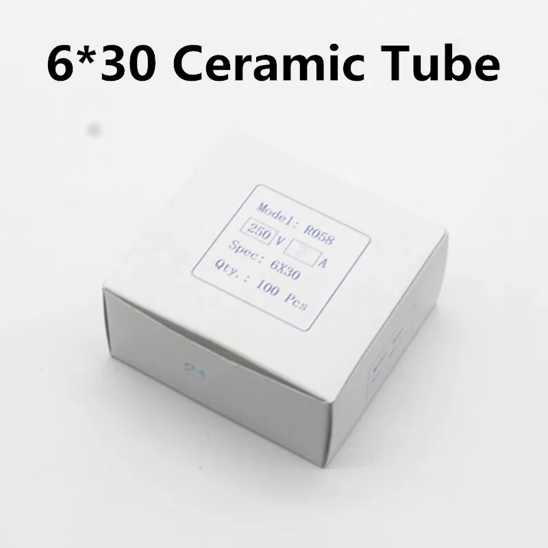 Fast Blow Tube Fuses 5*20mm 6*30mm 250V 0.5 1 2 3 4 5 6 8 10 15 20 25 30 A AMP Fuse Ceramic fuse 10pcs/lot ceramic fuse tube fuses glass tube fuses one time fuse fast acting fuse