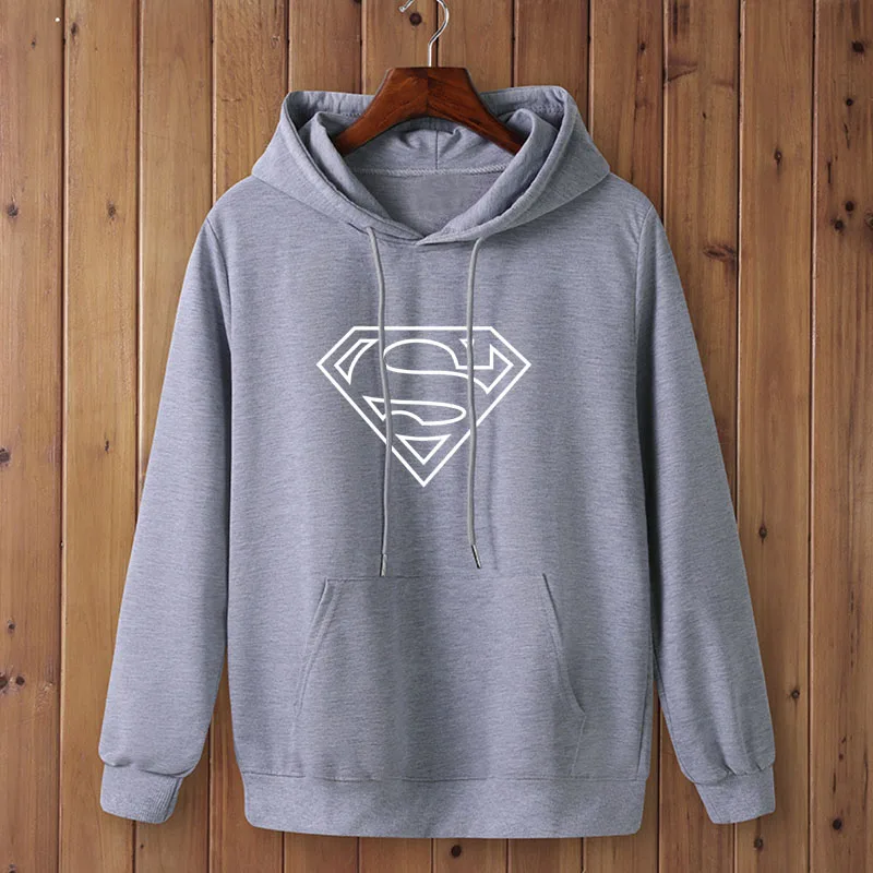 light grey-W Мужские толстовки с капюшоном, коллекция года, мужские толстовки для косплея из фильма «флэш Марвел» с логотипом супергероя, пуловер, толстовки, одежда для мужчин, толстовки, спортивные костюмы - Цвет: light grey-W