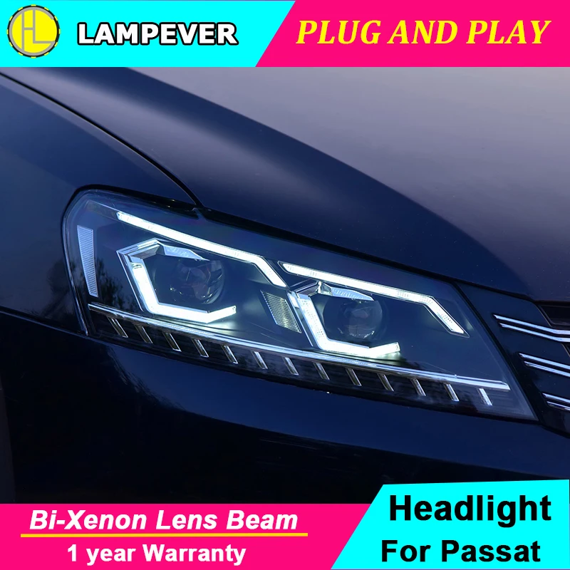 Car Styling for VW Passat B7 US Version 2011 2015 Headlight For Passat