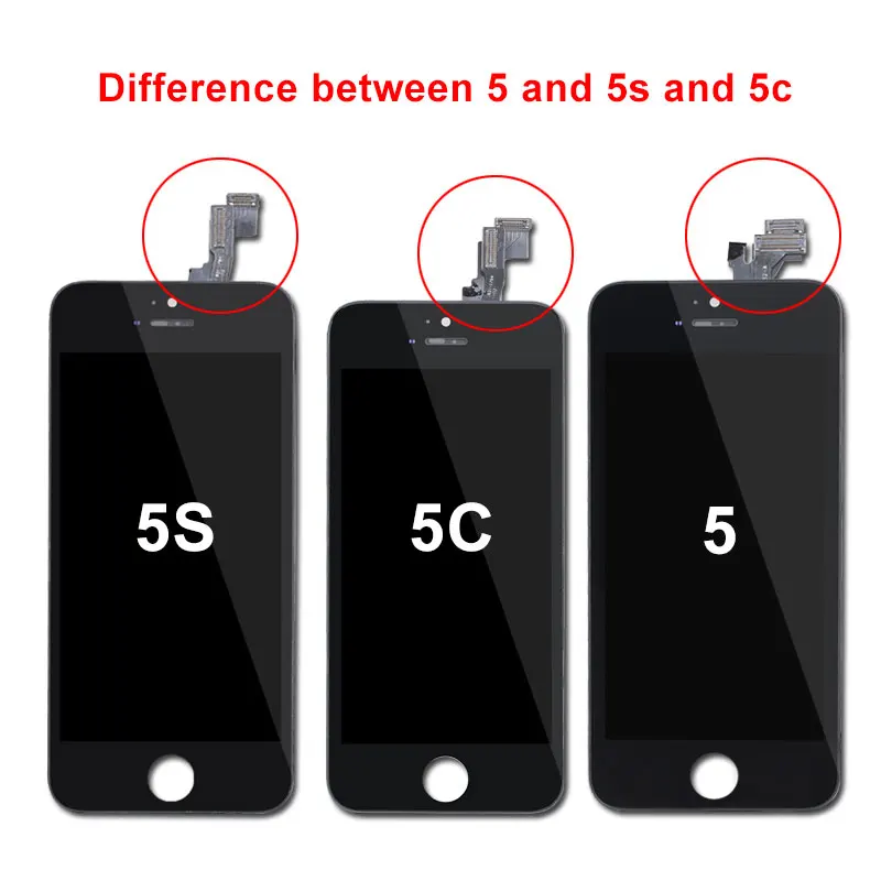 Качественный ЖК-дисплей AAA для iPhone 4, 4S, 5, 5S, SE, 6, 6 S, 6 plus, 6S plus, 7, 7 plus, 8, 8 plus, ЖК-дисплей, сенсорный экран, замена, без битых пикселей