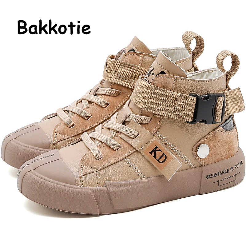 Bakkotie/Новинка 2019 года детская спортивная обувь Осенняя модная повседневная из
