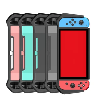 

For Nintendo Switch Case Protective Fit Charger Dock Anti-drop Grip Protective Cover Compatible with Console&Joy-Con Controller