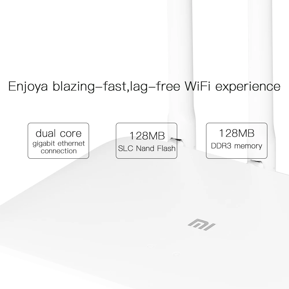 Беспроводной маршрутизатор Xiaomi MI WiFi 3G V2 1167 Мбит/с ретранслятор 4 антенны флэш