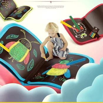 

Montessori Toys Drawing Board Graffiti Doodle Paint By Number With Educational Toy for Children 3 Year Paint Coloring Book Gift