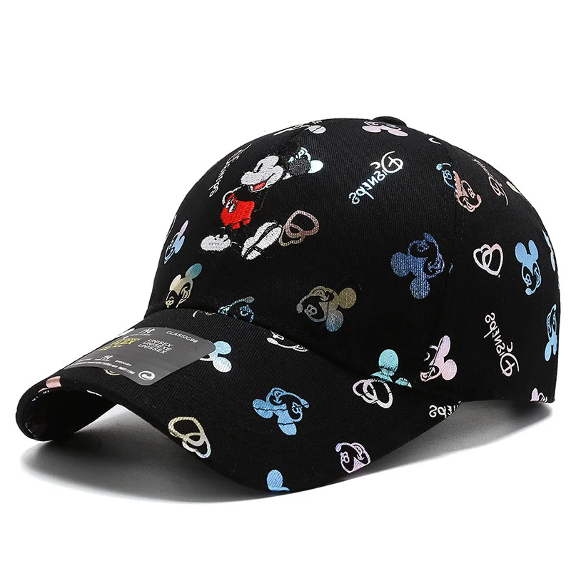 Disney High Quality Mickey Snapback Cap Cotton Baseball Cap For Men Women Adjustable Hip Hop Dad Hat Bone Garros Dropshipping navy seal baseball cap Baseball Caps