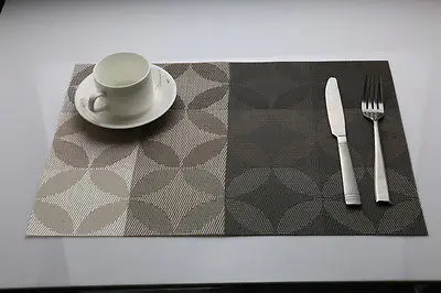 

1Pcs Fashion Modern PVC Dining Table Placemat Europe Style Kitchen Tool Tableware Pad Coaster Coffee Tea Place Mat