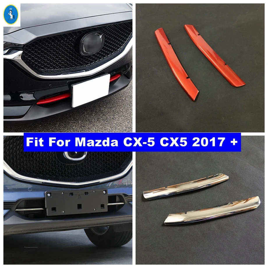 Передний бампер решетка гриль украшение полоса панель обшивка для Mazda CX-5 CX5 2017 - 2021