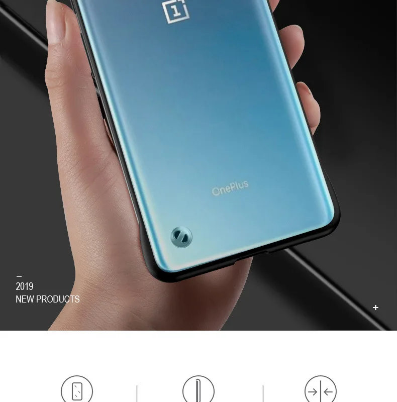 Чехол без полей для OnePlus 7T Pro прозрачный ультратонкий защитный чехол для телефона для One Plus 7 Pro Чехол без полей