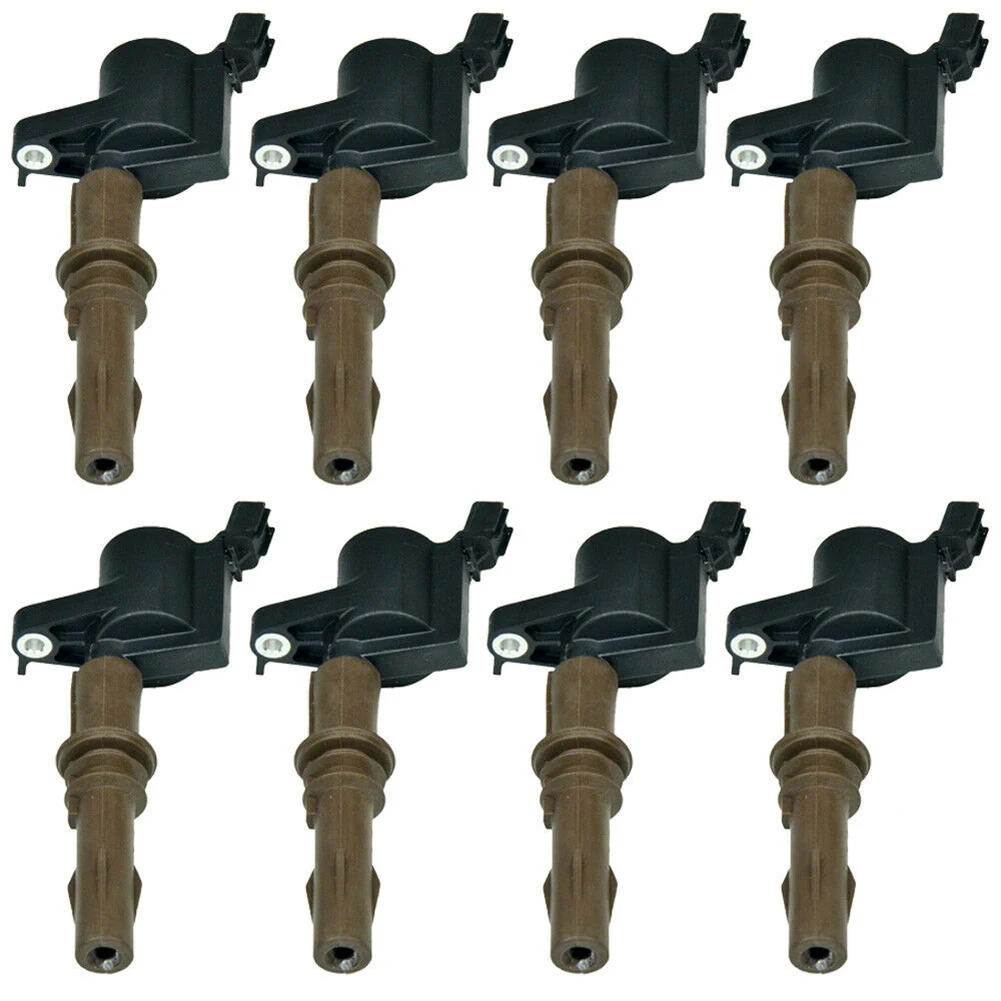 

8Pcs Ignition Coil For Ford Expedition F150 F250 F350 Lincoln Mercury 4.6L 5.4L 6.8L FD509 DG521 8L3E-12A366-AA 8L3E12A366AA