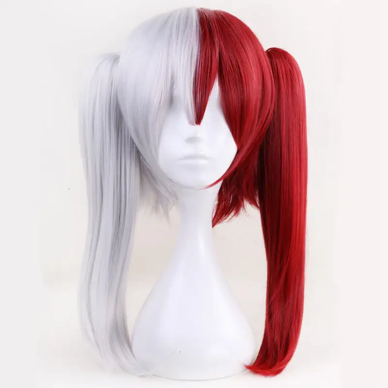 Аниме Boku no Hero Academy Todoroki Shoto длинный парик косплей костюм мой герой Academy Женские синтетические волосы парики+ парик колпачок