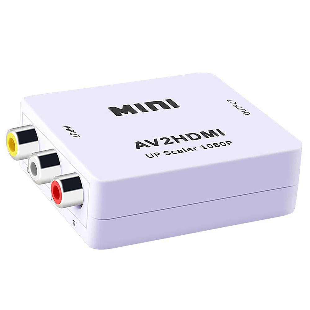 

av2Hdmi 3RCA to HDMI Converter ovg Hdmi Converter Adapter AV CVBS Box 1080P Video AV2HDMI Converter for HDTV PS3 PS4 DVD PC