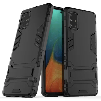 

30pcs/lot For Galaxy S20 Plus S20 Ultra Case 2 in 1 Stand Shock Resistant Slim Armour Thin Hard Case For Samsung Galaxy A71 A51