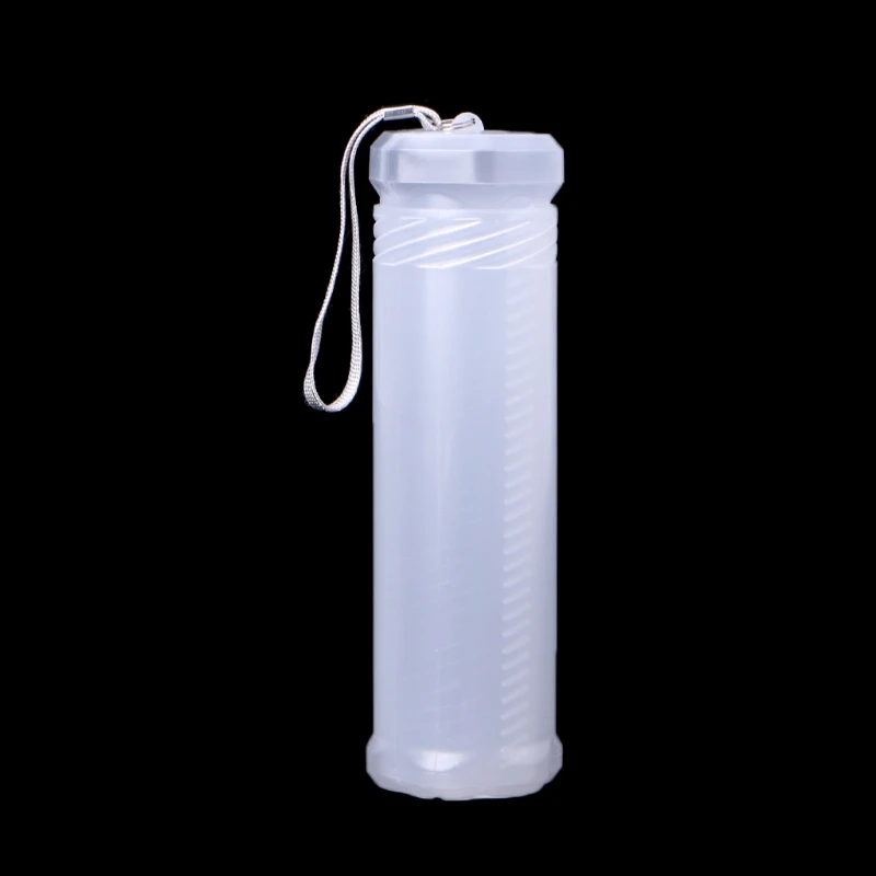 Slim Transparent Cylinder Pencil Case Adjustable Plastic Pen Holder Portable R3MA