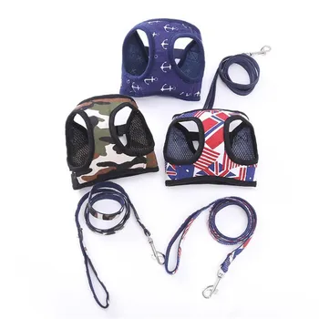 

Canvas Fashion Dog Leash, Retractable Dog Chest Strap Pet Leash, Denim Vest Harnesses Print Breakaway Jean All Seasons