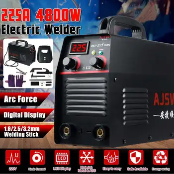 

20A-225A 4800W DC Inverter ARC Welder mini IGBT MMA Welding Machine for Home Beginner Lightweight Portable Efficient Handheld