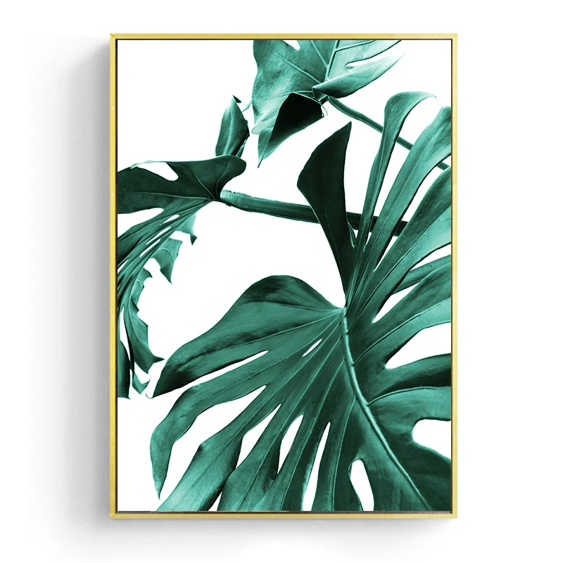 Nordic-Canvas-Painting-Modern-Prints-Plant-Leaf-Monstera-Art-Posters-Prints-Green-Art-Wall-Pictures-Living (4)