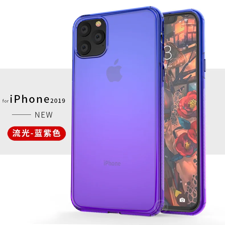 Противоударный Прозрачный чехол для Iphone 11 Мягкий ударопрочный черный из ТПУ Pro Max
